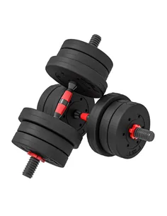 HOMCOM 20kg 2 IN 1 Adjustable Dumbbells Weight Set, Dumbbell Hand Weight Barbell for Body Fitness, Lifting Training for Home, Of