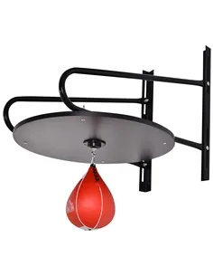 HOMCOM Wall-mounted Punching Ball Height Adjustable Hanging Speedball Platform Set Frame Stand Boxing Sports