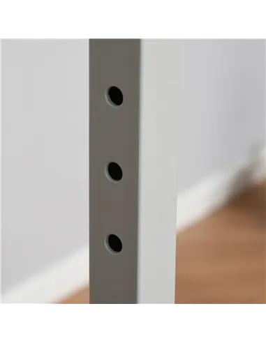 HOMCOM Height Adjustable Gymnastics Horizontal Bar for Kids, Children Junior Kip High Bar Fitness, Blue