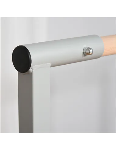 HOMCOM Height Adjustable Gymnastics Horizontal Bar for Kids, Children Junior Kip High Bar Fitness, Blue