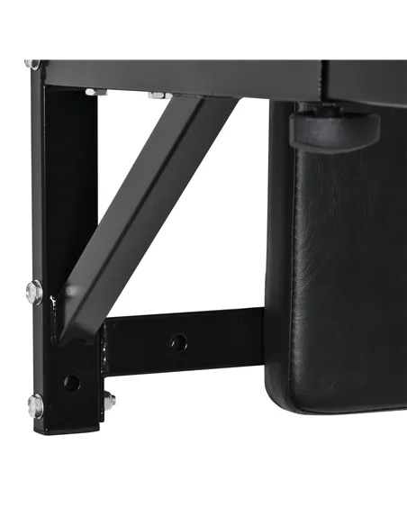 HOMCOM Wall Mounted Dip Station Knee Leg Raise Chin Up Pull Up Rack Home Gym Fitness Exercise Workout Bars New