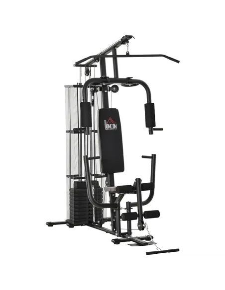 HOMCOM Multifunction Home Gym System Weight Training Exercise Workout Station