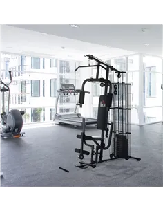 HOMCOM Multifunction Home Gym System Weight Training Exercise Workout Station 2