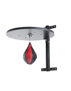 HOMCOM Speedball Platform Punch Bag Frame, Wall Mounted Swivel Bracket MMA Exercise Training Workout w/Ball
