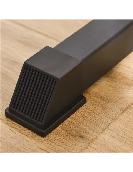 HOMCOM Barbell Rack, Width and Height Adjustable Dip Stand, Bench Press Rack for Home Gym Weight Lifting Fitness Workout, Max Lo