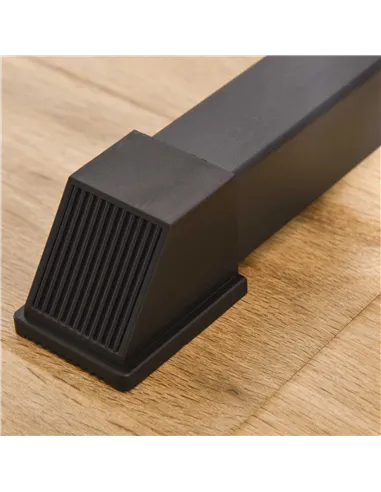 HOMCOM Barbell Rack, Width and Height Adjustable Dip Stand, Bench Press Rack for Home Gym Weight Lifting Fitness Workout, Max Lo