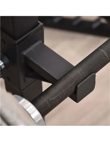 HOMCOM Adjustable Squat Rack, Weight Strength Training Bench Press Rack Weight Bench Supporter for Home Gym Exercise, Max Load 1