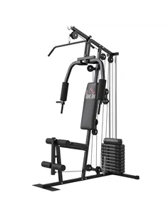 HOMCOM Multifunction Home Gym Machine, with 45kg Weight Stacks, for Strength Training