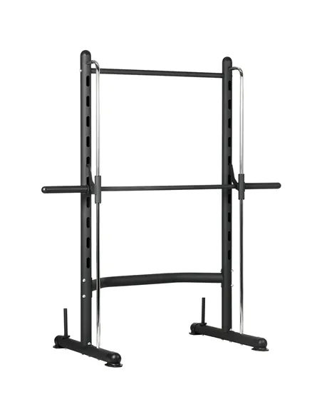 HOMCOM Adjustable Squat Rack, with Pull Up Bar, Barbell Bar for Home Gym