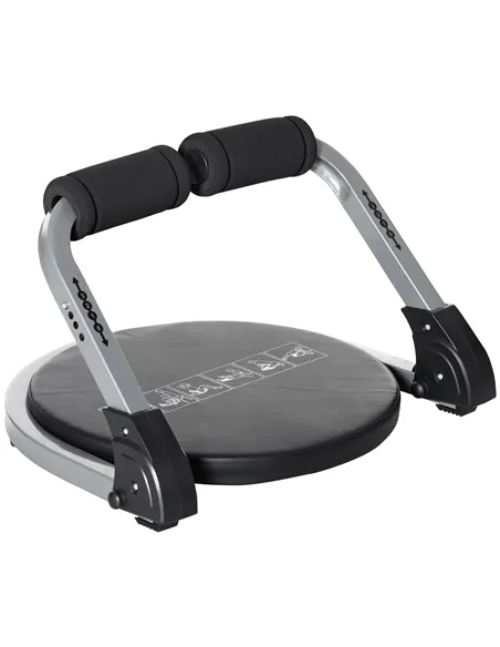 HOMCOM Abs Trainer, Ab Crunch Machine, Foldable Abdominal Trainer, Core Fitness & Whole Body Exercise Equipment for Home Gym