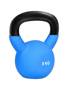 HOMCOM Soft Kettlebell, 8kg Kettle Bell with Non-Slip Handle for Home Gym Weight Lifting and Strength Training, Blue