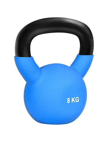 HOMCOM Soft Kettlebell, 8kg Kettle Bell with Non-Slip Handle for Home Gym Weight Lifting and Strength Training, Blue