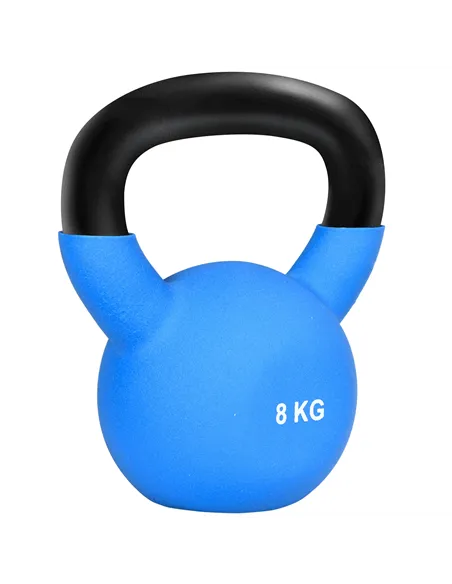 HOMCOM Soft Kettlebell, 8kg Kettle Bell with Non-Slip Handle for Home Gym Weight Lifting and Strength Training, Blue