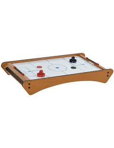 HOMCOM 2.5FT Tabletop Air Hockey Game Table Wooden Portable Party Gaming Toy for Kids Children Adult