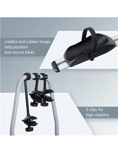 HOMCOM Bike Rack Bicycle Carrier Rear Rack