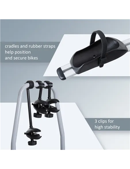 HOMCOM Bike Rack Bicycle Carrier Rear Rack
