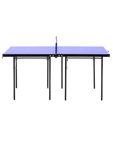 HOMCOM Folding 5ft Mini Compact Table Tennis Top Ping Pong Table Set Professional Net Games Sports Training Play Blue