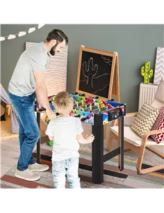 HOMCOM 2.8FT Football Foosball Gaming Table Soccer For Kids Indoor Play Fun Sports Game 2