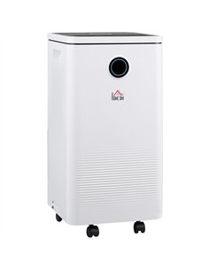 HOMCOM 10L/Day Dehumidifier with 2.5L Water Tank, Digital Display, Intelligent & Sleep Mode, 24H Timer, Laundry Clothes Drying, 