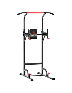 HOMCOM Power Tower Station with Dip Stand, Pull Up Bar Home Office Gym Training Workout Equipment