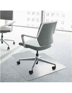 HOMCOM Office Carpet Protector Chair Mat Clear Spike Non Slip Studs Frosted Lipped 2
