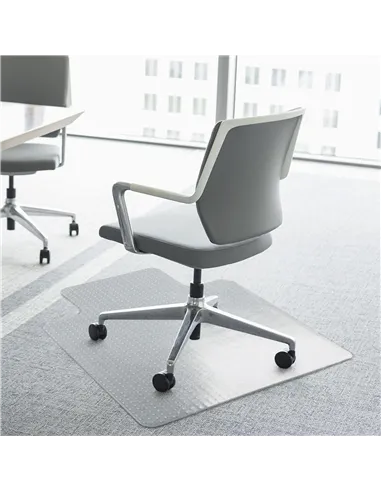 HOMCOM Office Carpet Protector Chair Mat Clear Spike Non Slip Studs Frosted Lipped