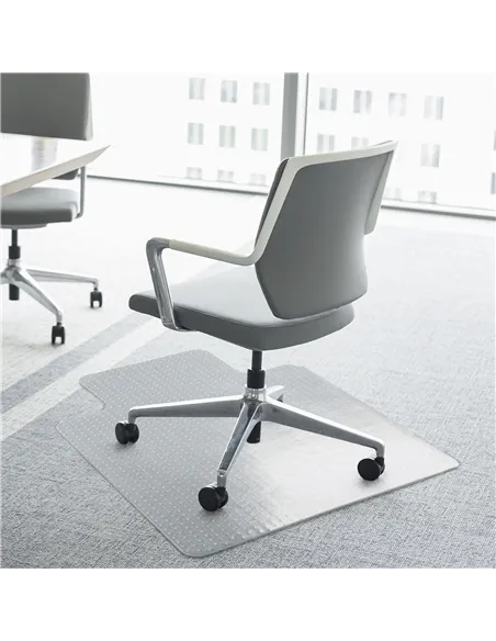 HOMCOM Office Carpet Protector Chair Mat Clear Spike Non Slip Studs Frosted Lipped