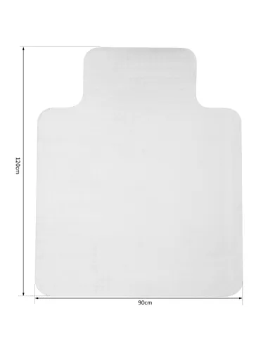 HOMCOM Office Carpet Protector Chair Mat Clear Spike Non Slip Studs Frosted Lipped