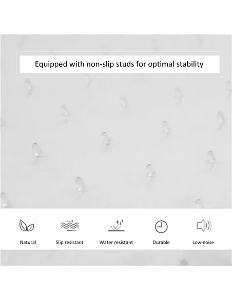 HOMCOM Office Carpet Protector Chair Mat Clear Spike Non Slip Studs Frosted Lipped