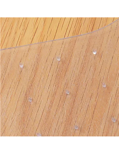 HOMCOM Office Carpet Protector Chair Mat Clear Spike Non Slip Studs Frosted Lipped
