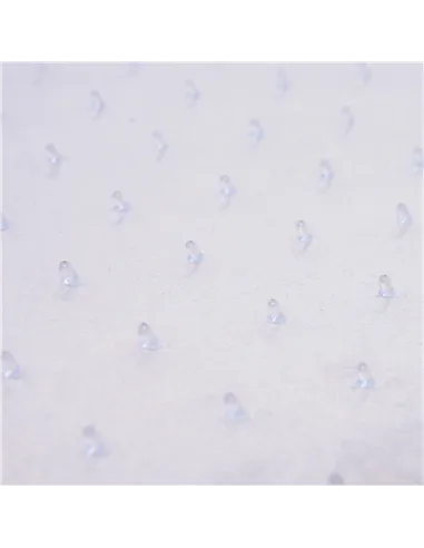 HOMCOM Office Carpet Protector Chair Mat Clear Spike Non Slip Studs Frosted Lipped