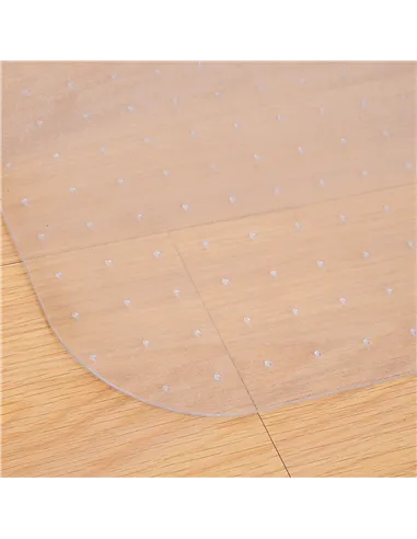 HOMCOM Office Carpet Protector Chair Mat Clear Spike Non Slip Studs Frosted Lipped
