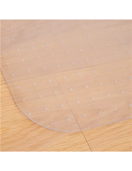HOMCOM Office Carpet Protector Chair Mat Clear Spike Non Slip Studs Frosted Lipped