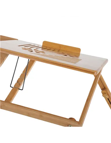 HOMCOM Portable Laptop Desk Notebook Tray PC Bed Table with Drawer Adjustable & Foldable (55L x 35W x 22-32.5H (cm))