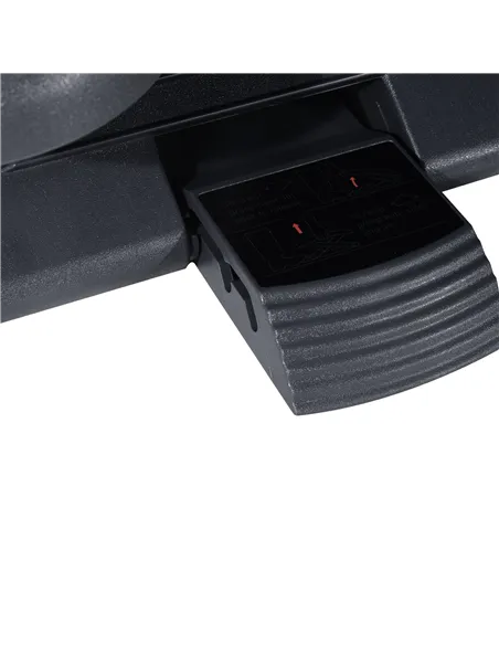 HOMCOM Footrest Adjustable Height & Angle Tilting Platform Home Office Foot Rest Charcoal Grey