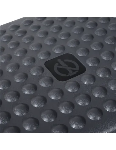 HOMCOM Footrest Adjustable Height & Angle Tilting Platform Home Office Foot Rest Charcoal Grey