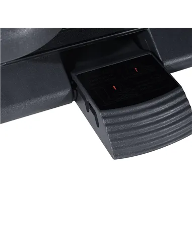 HOMCOM Footrest Adjustable Height & Angle Tilting Platform Home Office Foot Rest Charcoal Grey