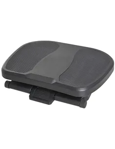 HOMCOM 0-30° Three-Height Under-Desk Support Footrest - Black