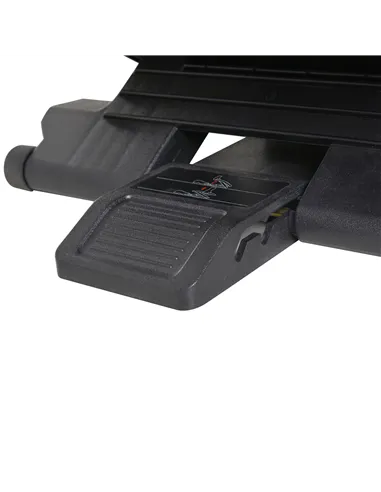 HOMCOM 0-30° Three-Height Under-Desk Support Footrest - Black