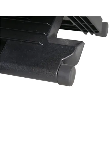 HOMCOM 0-30° Three-Height Under-Desk Support Footrest - Black