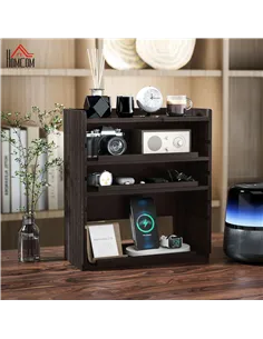 HOMCOM Four-Tier Desktop Organiser - Dark Brown 2