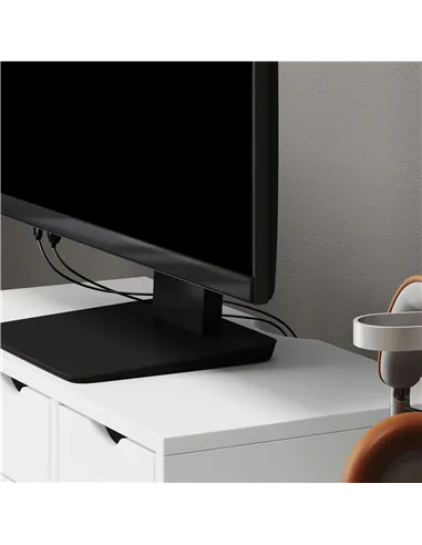 HOMCOM Monitor Stand Riser with 3 Drawers, Monitor Riser for Laptop, Computer, PC, Small Printer, 51 x 24 x 13cm, White