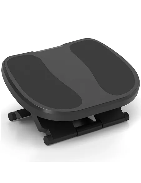 HOMCOM 0-30° Three-Height Under-Desk Support Footrest - Grey