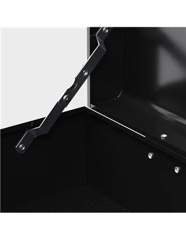 HOMCOM Steel Six Drawer Tool Storage Carry Chest, with Lock and Keys - Black