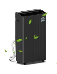 HOMCOM 5500mL Portable Dehumidifier with Air Purifier, UVC, Ioniser, 24H Timer, 5 Modes, 16L/Day, for Home Laundry, Black