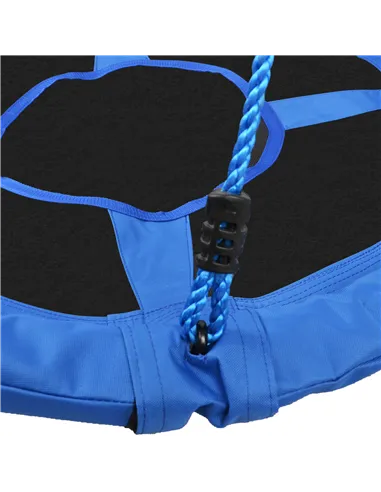 HOMCOM Kid Nest Swing Seat Saucer Tree Swing 40 Inch/100cm for Outdoor Indoor Blue