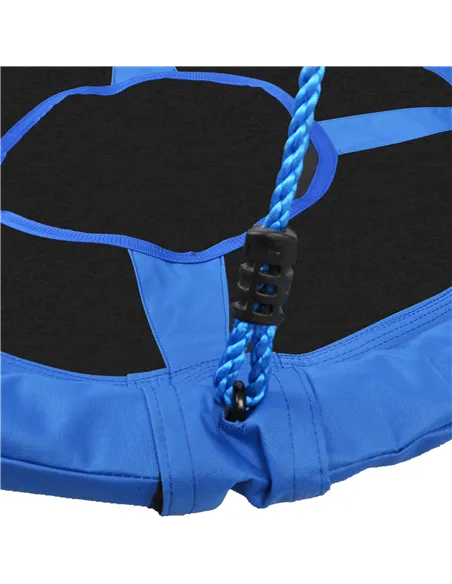 HOMCOM Kid Nest Swing Seat Saucer Tree Swing 40 Inch/100cm for Outdoor Indoor Blue