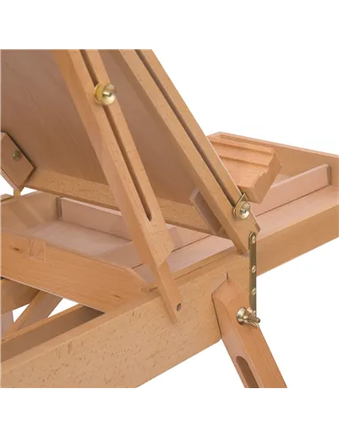 HOMCOM Wooden Art Easel Tripod Sketch Artist Painters Craft Portable Folding Drawing Board Lightweight - Natural Wood