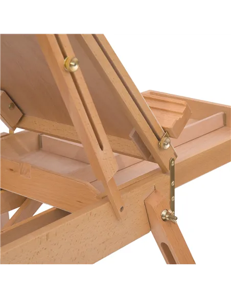 HOMCOM Wooden Art Easel Tripod Sketch Artist Painters Craft Portable Folding Drawing Board Lightweight - Natural Wood