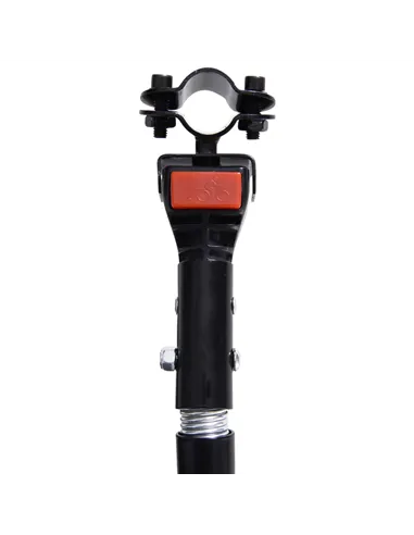 HOMCOM Bike Cargo Trailer Bicycle Trailer Cargo Storage Cart w/ Hitch Cycling Camping Luggage Storage Carrier Transport Steel Bl